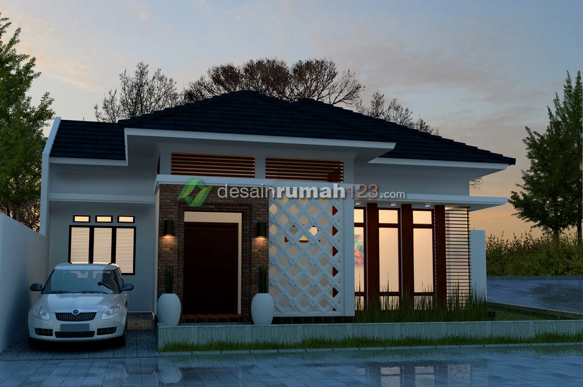 Denah rumah 1 lantai