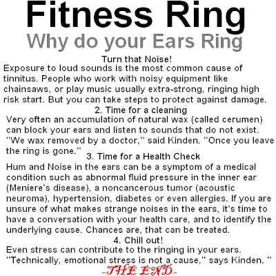 Fitness Ring, Why do your Ears Ring, Ears Ring, Ears, ring, Fitness, Health and Wellness, 