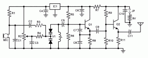 SMD transmitter circuit Diagram