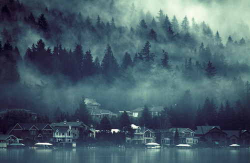 Fog, Lake Sammamish, Washington