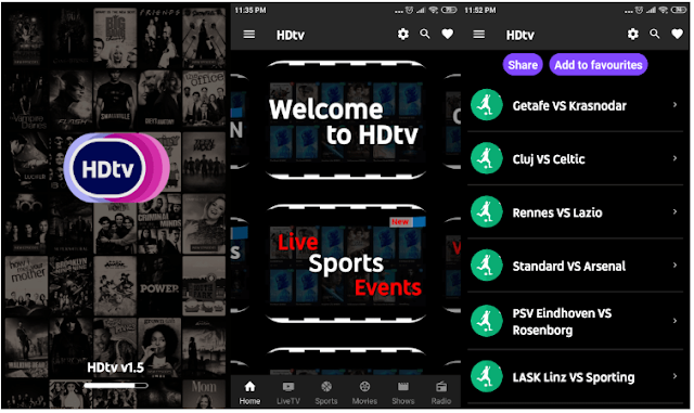 تحميل التحديث الاخير لعملاق تطبيقات مشاهدة القنوات HDTV mobile v1.5.apk