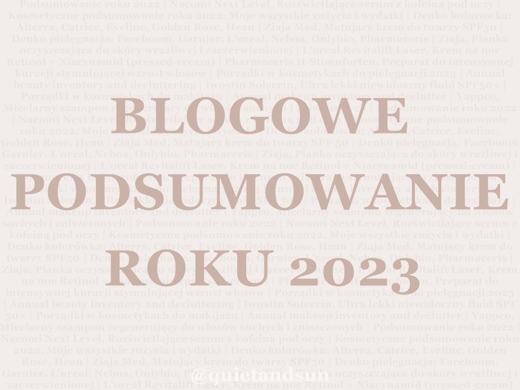 Blogowe podsumowanie roku 2023