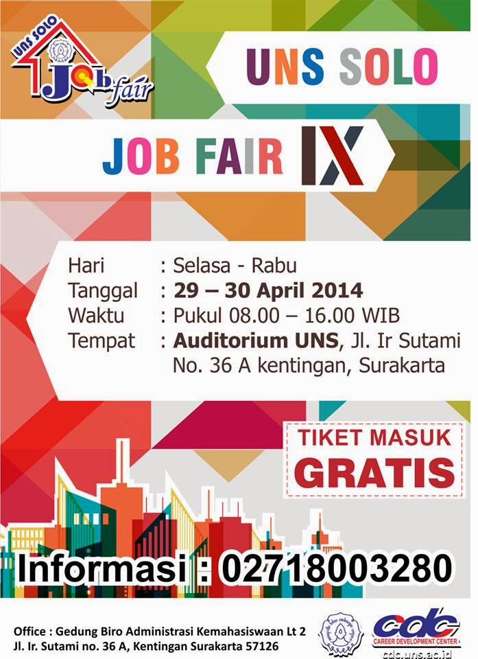 Job Fair - UNS SOLO JOB FAIR IX 2014