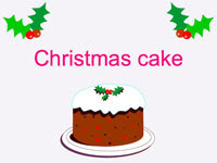 free download Christmas cake powerpoint theme presentation magazine picture