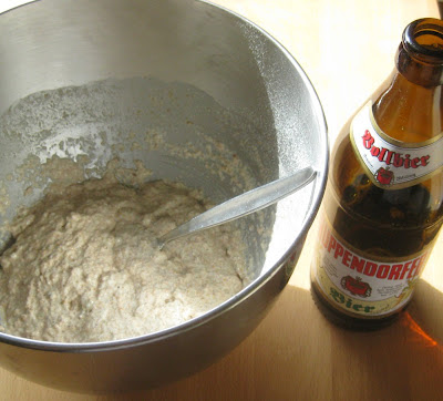 Zubereitung Bierbrötchen 