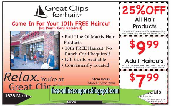 Printable Coupons 2021: Great Clips Coupons