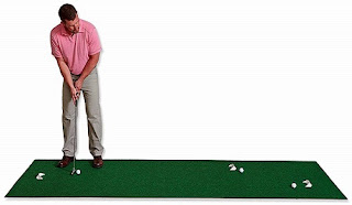 The 36″ wide green enables you to stand on the putting surface and putt from different angles.