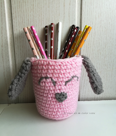 bote lápices crochet