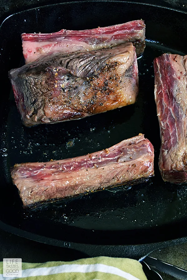 Slow Cooker Red Wine Short Ribs | by Life Tastes Good #LTGrecipes