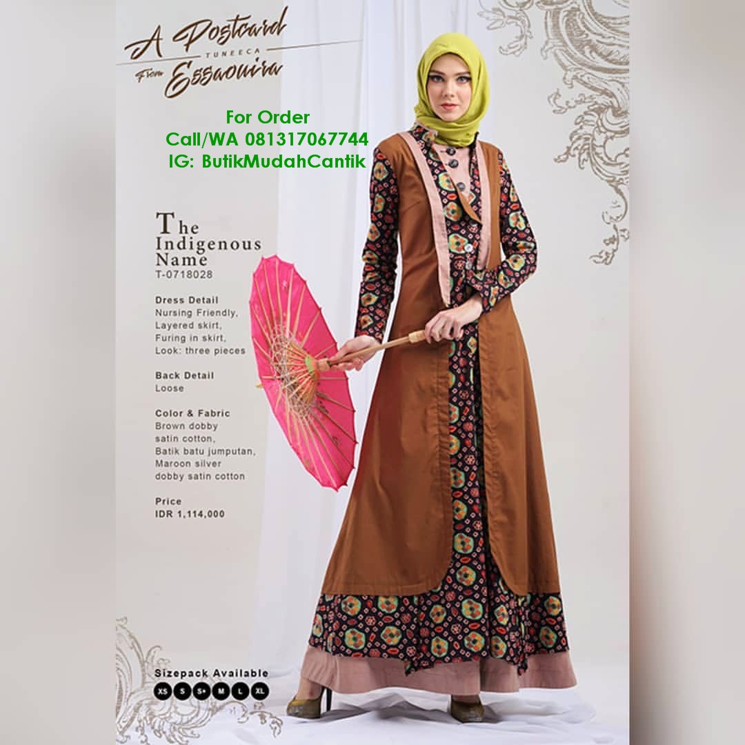 Butik Baju Muslim Terbaru 2019  Gamis  Couple Sarimbit 