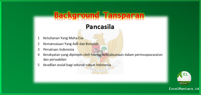 Cara Membuat Background Gambar Teks Transparan Di Excel Excelmaniacs