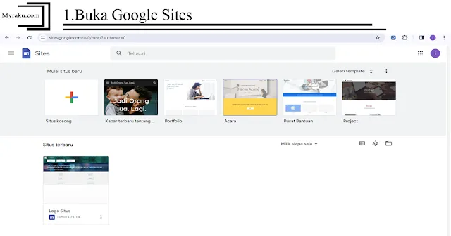 Buka Google Sites