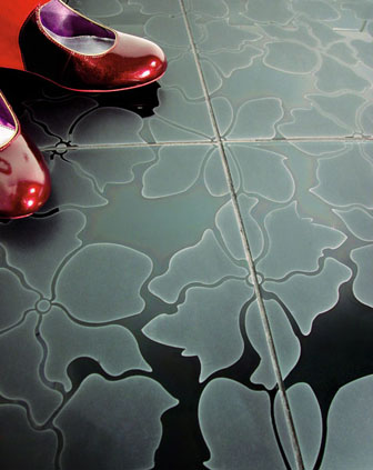 Glass Floor Tiles on Stratus Glass Floor Tile From Interstyle   Materials And Sources