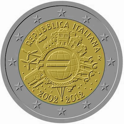  2 euro Italy 2012, Ten years of Euro cash