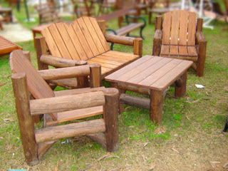 Muebles de jardin de madera