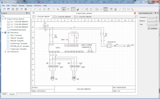 Screenshot 4 Qelectrotech Software Mengambar rangkaian listrik