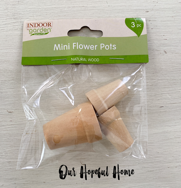 craft indoor garden collection mini flower pots wooden