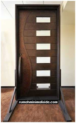 model desain pintu kayu minimalis modern