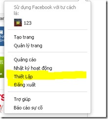 chon thiet lap