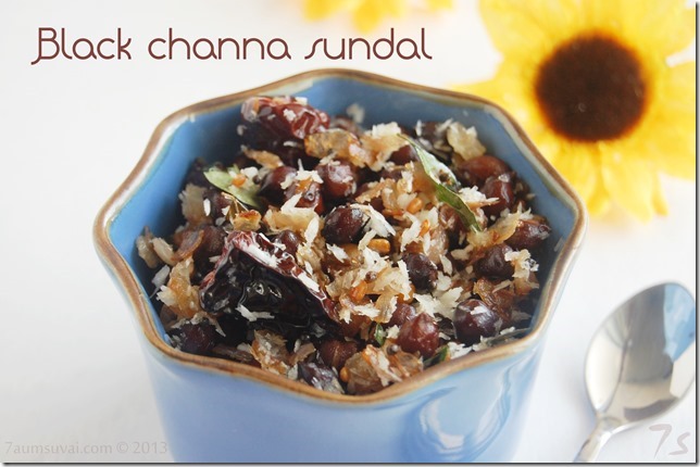 Black channa sundal