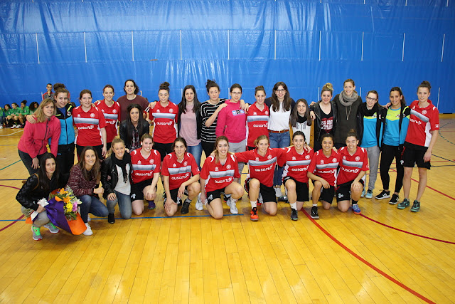 jugadoras del Zuazo y del Barakaldo EST