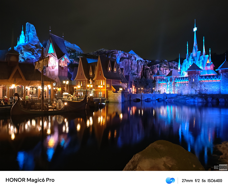 HONOR Magic6 Pro's 1x main camera low light with silky water mode