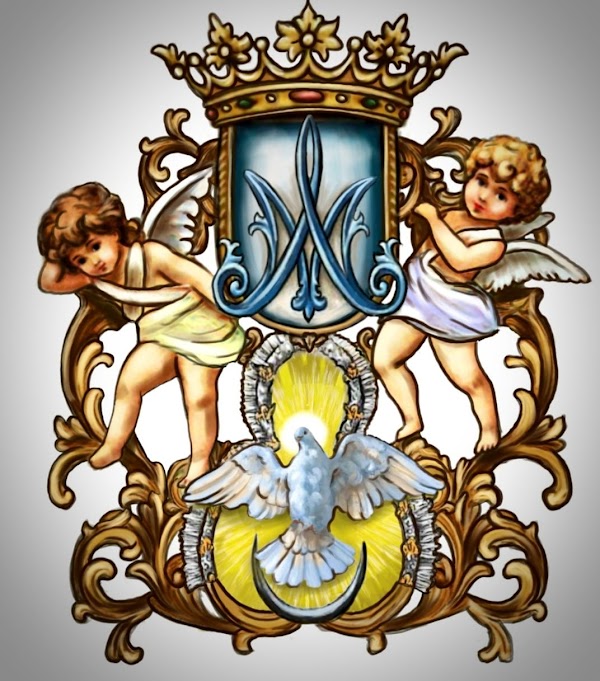 Escudo realizado para la Hermandad de Nuestra Señora de Los Ángeles de Ciudad Real.