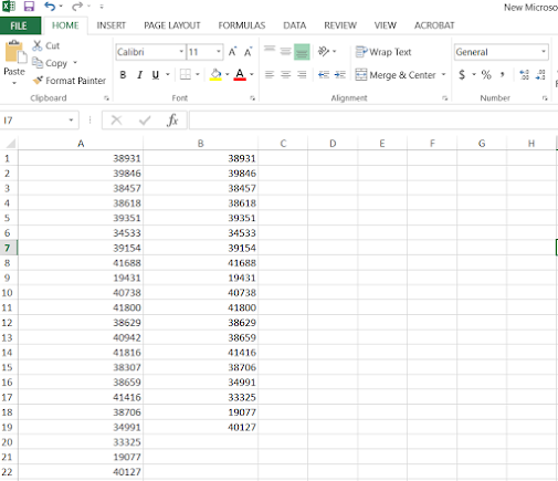 How to compare two lists of values in Microsoft Excel - Java