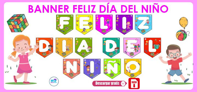 BANNER FELIZ DÍA DEL NIÑO