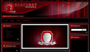 Downloa Blogger template black hat red 