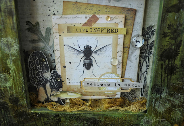 #altered#mixedmedia#scrapbooking#7dotsstudio#nature#photoframe#art#