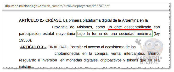 Proyecto Gervasoni: "regular el ecosistema de las criptomonedas"