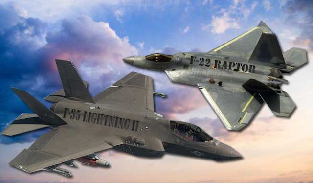 adalah pesawat tempur siluman generasi kelima terbaru dan tercanggih Angkatan Udara AS  16 PERBEDAAN F-22 RAPTOR DENGAN F-35 LIGHTNING II