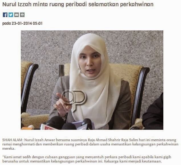 Semua Pihak Tolong Hormati Pendirian Nurul Izzah & Suami !! #1Malaysia #AnwarJepun @n_izzah