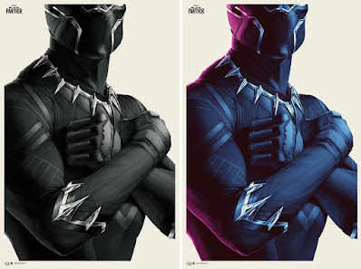 Black Panther Screen Print by Phantom City Creative x Mondo x Marvel Comics