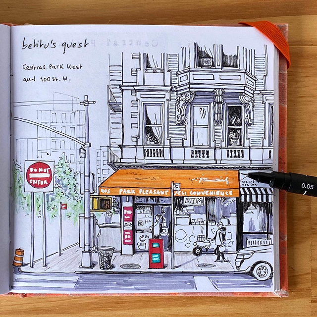 Park Pleasant Deli in NY by betitu on ink and markers - @betitusquest