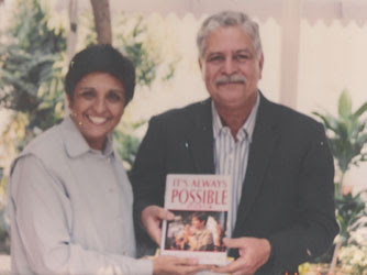 Kiran Bedi seen with husband Brij Bedi