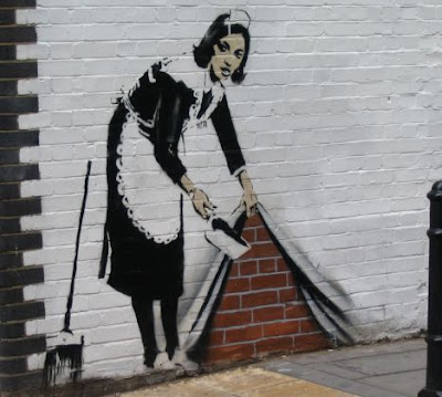 banksy graffiti. anksy graffiti artwork.