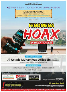 [AUDIO] Program Tausiyah Islami di Masa Pandemi Bagian Ketujuh belas: Fenomena Hoax Di Masa Pandemi