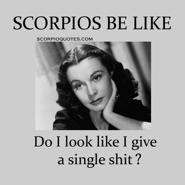 scorpio zodiac meme scorpio be like