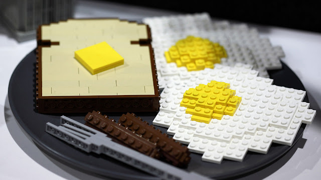 Lego - Plato con dos huevos fritos