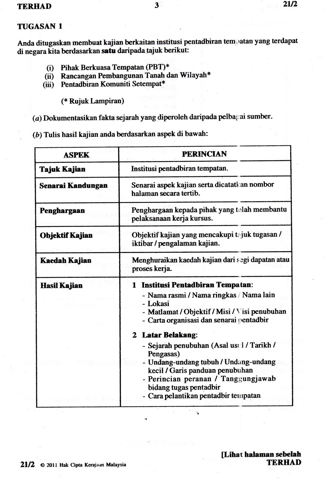 Dunia niezam///: SOALAN KERJA KURSUS PMR SEJARAH 2011