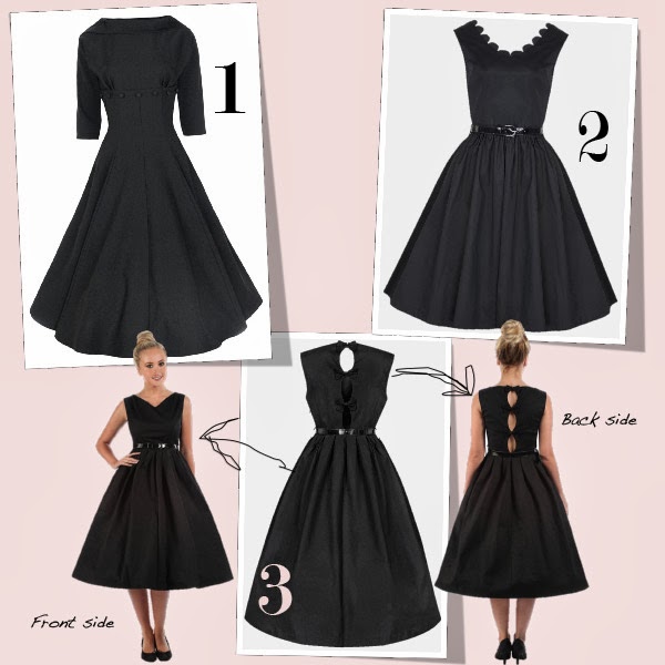 1950 dresses, black frock dresses
