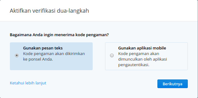 Cara Mengaktifkan Verifikasi Dua Langkah Akun Dropbox