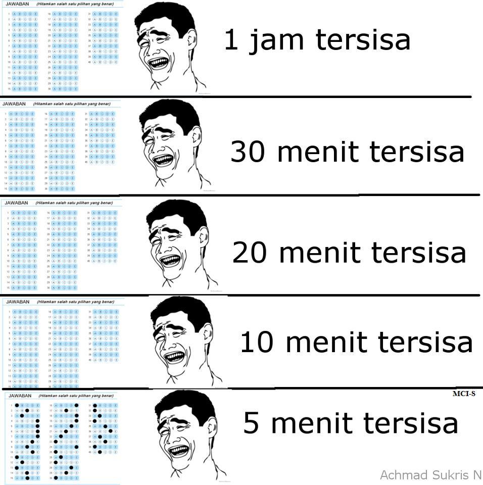 UNBK SMA 2018 Meme Ujian Nasional Ini Bikin Ngakak Pernah Ngalami