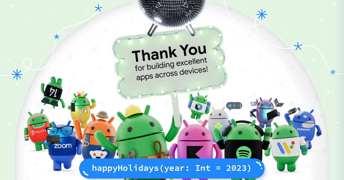 Thank you for creating excellent apps, across devices in 2023!