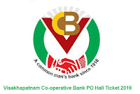 Visakhapatnam Co-operative Bank PO Hall Ticket