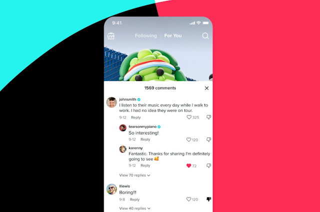 تطلق تيك توك زر عدم الإعجاب بالتعليقات لجميع المستخدمين في جميع أنحاء العالم