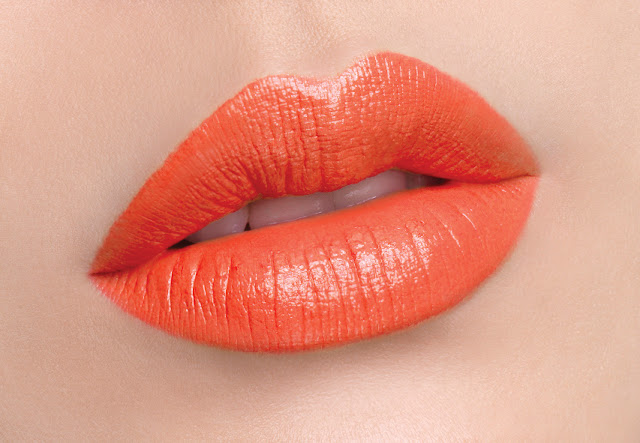Orange color lips
