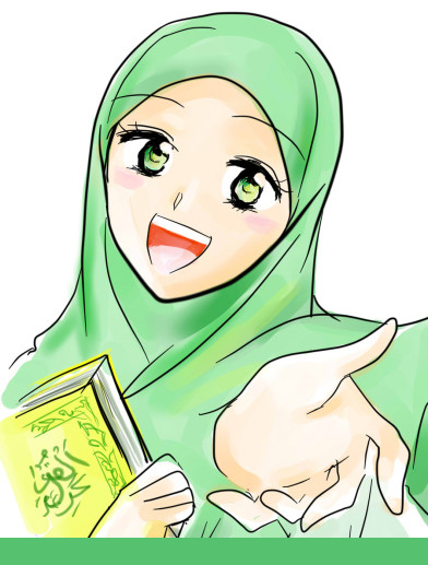 Gambar DP WA Animasi  Muslimah  Bergerak Terbaru Kochie Frog